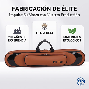 Pelove 3BX4S Étui pour queues de billard en PU souple, étanche, haute capacité, avec logo personnalisable, direct usine - Product Image 2
