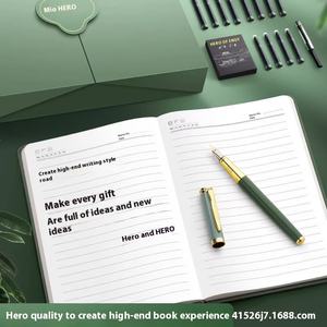 تخصيص المصنع مشبك معدني مجلة جيب مخصص مجموعة دفتر الملاحظات مع صندوق القلم العناصر الترويجية مجموعة الأعمال - Product Image 4