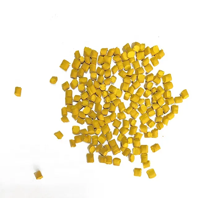 JZ Masterbatch PE PP PVC Blowing Film Bright Yellow Color Pigment Concentration Plastic Pellet Yellow Masterbatch