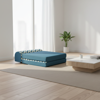 Nisco Zeitgenössische Wohnzimmermöbel Kinder Klappbares Modulares Schlafsofa Stoffbezug Abnehmbar Apartment Schule Fitnessstudio