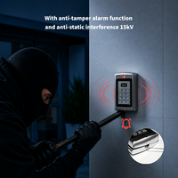 Clavier de contrôle d'accès à double porte, étanche, rétroéclairé, lecteur de cartes RFID EM Mifare Wiegand, alarme anti-effraction, sonnette IP65, bureau