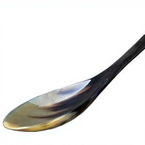 Cuillères en corne de buffle polies à la main, écologiques et de haute qualité, vaisselle en corne de buffle naturelle, personnalisable, traditionnelles et modernes - Product Image 1