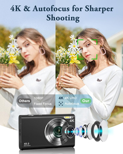 กล้อง 4K 48MP ผลิตหน้าจอขนาดกะทัดรัด กล้องถ่ายรูปแบบพกพา กล้องดิจิตอลแบบพกพา - Product Image 4