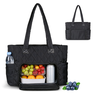 Work Laptop Tote <strong>Bags</strong> with Insulated Food Compartment, Lightweight Puffer Lunch Tote <strong>Bag</strong> for Business Office Teacher <strong>Nurse</strong> - Product Image 1
