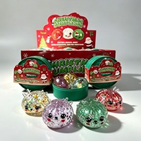 Jouet Squishy Pectine en forme de Boulette de Noël Kawaii, Anti-stress Sensoriel, Boîte Mystère, Cadeaux de Fête, Vente en Gros