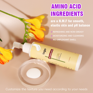 Lotion Nettoyante au Lait d'Acides Aminés OEM, Nettoyage en Profondeur des Résidus de Maquillage, Non Irritante, Élimine la Saleté et l'Excès de Sébum, Éclaircissante et Rafraîchissante - Product Image 5