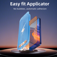 Kit d'applicateur d'installation facile Film de protection d'écran de lumière rouge en verre trempé de téléphone pour iPhone 13 14 15 16 17 Pro Max Plus