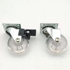 4 Stück 2 Zoll verzinkte Rad rolle aus Zink legierung mit M8x15mm Schraube Swift Stem Rollers Hardware - Product Image 3