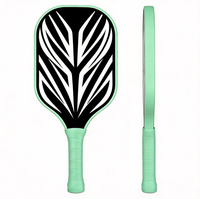 Équipement de pickleball en fibre de verre résistant à l'usure, deux raquettes, quatre balles de pickleball poreuses, sac à dos pour les matchs sportifs quotidiens amateurs