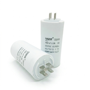 <span class=keywords><strong>Condensateur</strong></span> de démarrage de moteur AC <span class=keywords><strong>CBB60</strong></span> 40μF 450VAC avec broches pour pompes à eau et machines à laver - Product Image 2