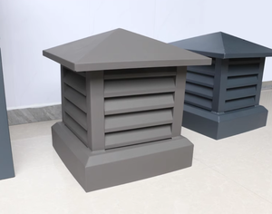 Capot de <span class=keywords><strong>cheminée</strong></span> en aluminium - Durable, installation facile, design rectangulaire contemporain, fixation murale, garantie 1 an - Product Image 2