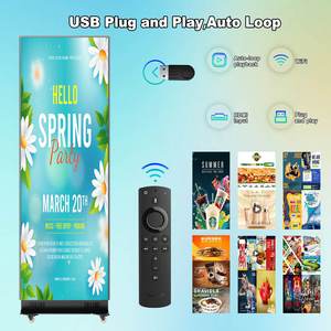 P1. 86 Foldable LED Poster Display Screen Folding Advertising Portable Energy Saving for - Product Image 1
