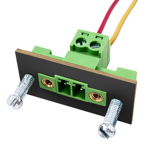 3.50mm Pitch Feed Through-Wall Double Flange Screw <b>Terminal</b> Block - Male-Female Solderless In-Line Connector Set 2-24P - Product Image 1