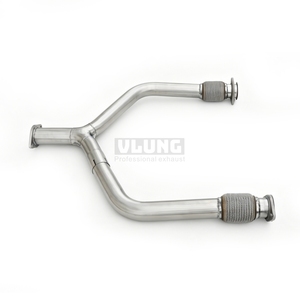 Tuyau d'échappement en acier inoxydable en forme de Y pour <span class=keywords><strong>Infiniti</strong></span> QX56/QX80 5.6 2011-2019, tuyau avant en forme de Y haute performance - Product Image 2