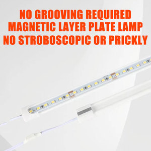 Nhà máy sản xuất nam châm LED Strip với smt2835 đèn 12V/24V ánh sáng cứng bài viết Đèn vỏ nhôm + PC Bìa - Product Image 3