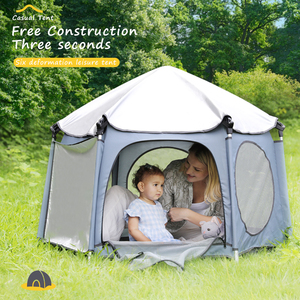 เต็นท์พับได้สำหรับเด็กเล่นกลางแจ้งแบบป๊อปอัพ UF004อัจฉริยะสำหรับห้องนั่งเล่นอลูมิเนียมพับได้ - Product Image 4