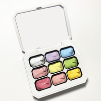 Éponges pour Gel Polish – Palette 9 Couleurs, 12 Couleurs – Kit de Mélange Ombré pour Peinture Dégradée – Non Toxique, Sans Essuyage, Séchage UV/LED