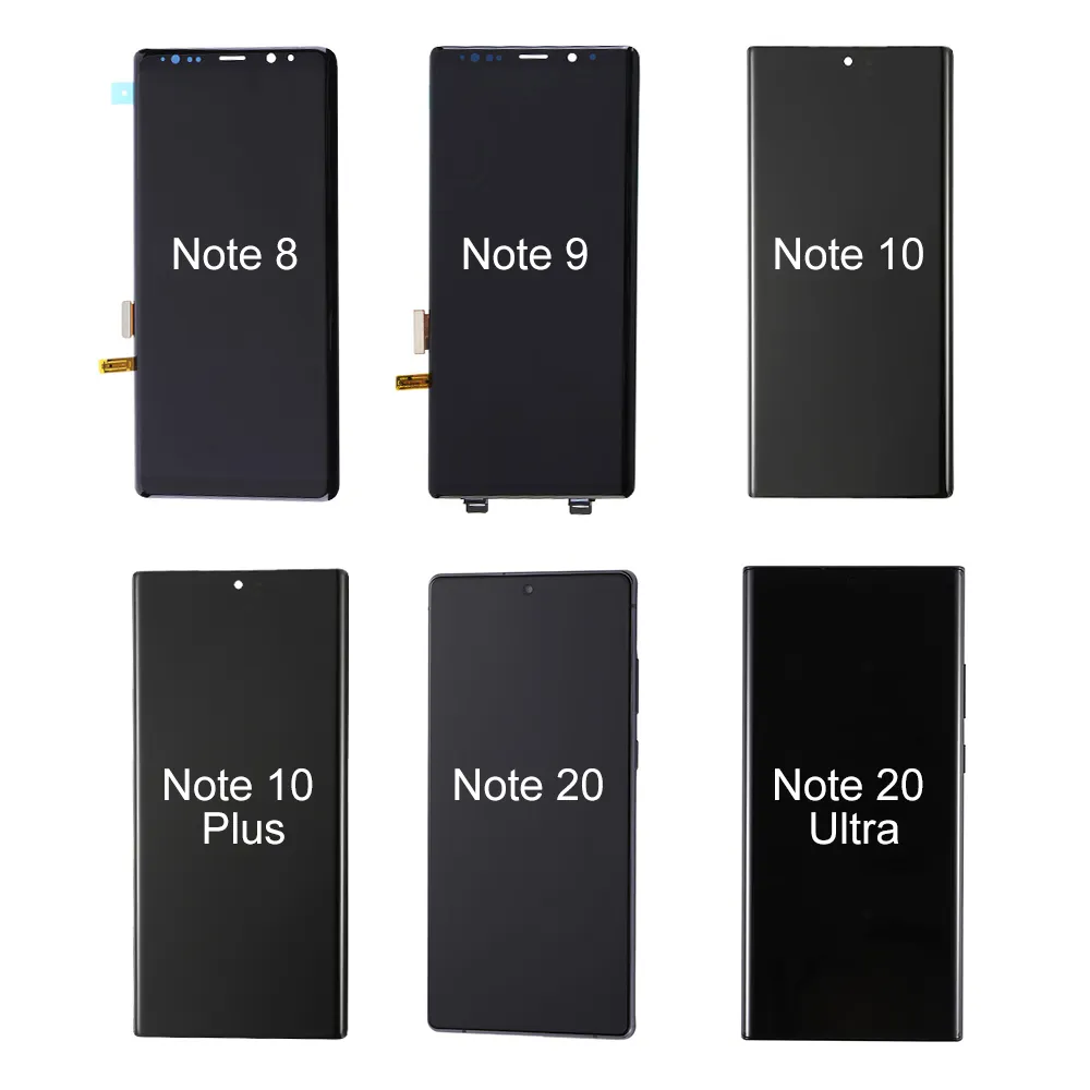 Pantalla OLED para Samsung Note 8 9 10 20 Plus Note 20 Ultra A10 A20 A11 Pantalla táctil Mayorista Teléfono móvil LCDs