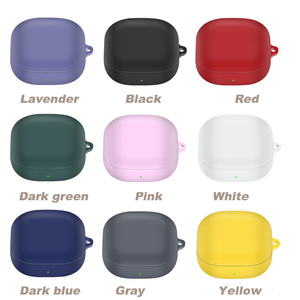 Funda protectora completa de silicona para auriculares, carcasa para <span class=keywords><strong>Galaxy</strong></span> <span class=keywords><strong>Buds</strong></span> <span class=keywords><strong>2</strong></span>, Live Pro con mosquetón - Product Image 2