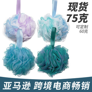 <b>Bath</b> Ball 4-Pack Set Flower Shape 75g Bulk Packaging For <b>Bath</b> <b>Sponge</b> Use - Product Image 4