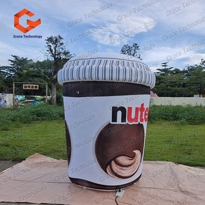 Nouveau modèle gonflable de la publicité de pot de <span class=keywords><strong>Nutella</strong></span> de conception pour la promotion - Product Image 3