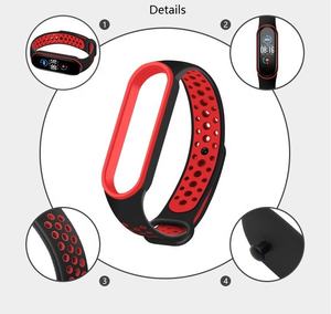<span class=keywords><strong>Mi</strong></span> banda 5 Correa de silicona de doble Color Correa Para Xiaomi <span class=keywords><strong>Mi</strong></span> banda 5 pulsera de Fitness - Product Image 4