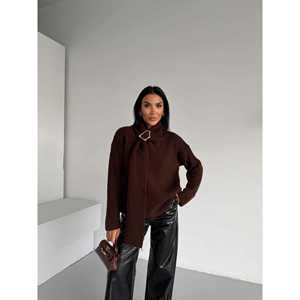 Pull à col châle pour femme, collection 1574 - Product Image 1