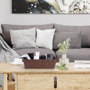 Giỏ lưu trữ <span class=keywords><strong>wicker</strong></span>, giỏ bồn cầu, giỏ phòng tắm, giỏ để trang trí, giỏ lưu trữ dệt để tổ chức - Product Image 5