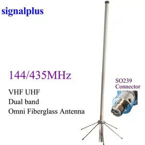 Antena dual band omni de 144mhz 435mhz, antena de fibra de vidro, repetidor so239 SL16-K, uso externo, walkie talkie, antena vhf e uhf, ham, antena