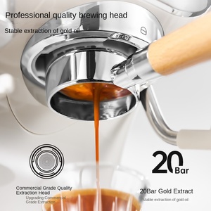 Machine à café semi-automatique 20 bars à double pompe, multifonctionnelle pour cappuccino et expresso, double chaudière, idéale pour hôtels et extérieur - Product Image 3