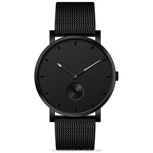 Cá nhân hóa thời hiện đại của bạn đồng hồ bằng thép không gỉ Unisex với mặt số phụ nhỏ và dây đeo bằng da Ý u2785 - Product Image 6