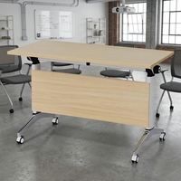 Büro-Klappmöbel für Schulungen, Tragbarer Faltbarer Raum mit Rollen, Verstellbarer Besprechungs-Laptop-Tisch und Stühle, Anpassbar