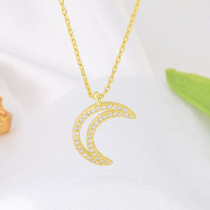 <span class=keywords><strong>Collier</strong></span> pendentif <span class=keywords><strong>lune</strong></span> en argent Sterling 2023 pour femme, bijoux <span class=keywords><strong>à</strong></span> la mode, <span class=keywords><strong>collier</strong></span> de croissant de <span class=keywords><strong>lune</strong></span> <span class=keywords><strong>à</strong></span> <span class=keywords><strong>l</strong></span>'<span class=keywords><strong>envers</strong></span>, 925 - Product Image 2