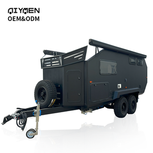 Petites remorques composites modulaires personnalisées de 15 pieds avec lits superposés triples, camping-car australien moderne, caravane hybride, 4 toilettes - Product Image 1