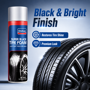 Nettoyant pour pneus de voiture Glodway 560ml, <span class=keywords><strong>mousse</strong></span> riche, spray noir brillant, protecteur de caoutchouc, <span class=keywords><strong>anti</strong></span>-usure, entretien pour moto - Product Image 1