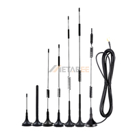 Antena WiFi de Doble Banda Impermeable IP67, 2.4G 5.8G, Alta Ganancia 5dBi, Montaje Magnético Tipo Pagoda con Cable de 2m para Router y Módem