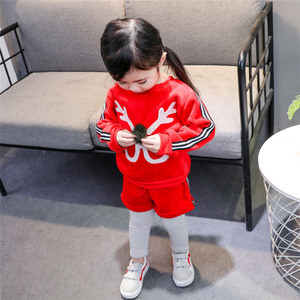Mayoristas de Ropa Infantil en Tirupur, Camiseta Infantil con Mangas Elásticas con Estampado de Animales y Leggings de Spandex Sublimados Personalizados - Product Image 6