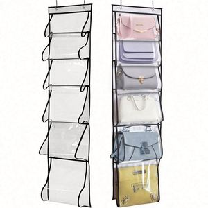 Sac de rangement suspendu pliable à 6 poches pour portes et placards, idéal pour organiser et utiliser facilement – Meilleure vente - Product Image 1