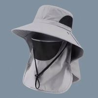 Sombreros de Sol de Verano con Protección UV, Gorra de Pesca y Caza al Aire Libre para Hombres y Mujeres, Gorra de Senderismo y Camping con Visera y Solapa para el Cuello, Sombrero de Pescador
