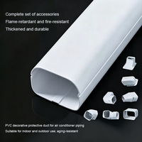 Ensemble de gaines de protection décoratives en PVC pour climatiseur split, pour installation murale intérieure et extérieure