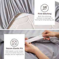 Ensemble de literie 4 pièces en polyester 100% uni pour hôtel et maison, par les fabricants