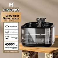 Fontaine à eau pour animaux de compagnie Grande capacité Débit circulant Fonctionnement silencieux Filtration en quatre étapes Chiens Chats Plusieurs animaux