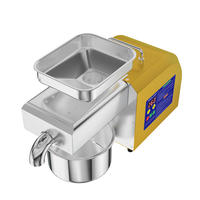 Presse à huile en acier inoxydable de petite taille 4 kg/h pour l'extraction d'huiles de soja, d'arachide, de sésame et de colza à usage domestique