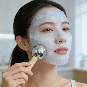 Bola de masaje de hielo de belleza Facial y terapia de frío de ojos Masajeador de cabeza de rodillo para levantamiento y estiramiento de la piel Masaje facial - Product Image 2