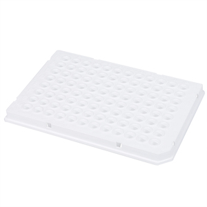 Plaque PCR blanche semi-encadrée de 96 puits de 0,1 ml pour laboratoire - Product Image 1