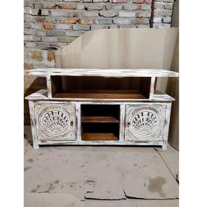 Mueble de Madera de Mango Tallada, Diseño Moderno y Antiguo, Mueble Multiusos para Hotel, Uso en Interiores, para Sala de Estar - Product Image 2