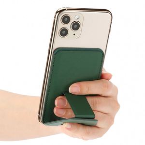 Support de portefeuille magnétique personnalisé pour iPhone 15/14/13/12, compatible MagSafe, angle réglable, porte-cartes en cuir - Product Image 2