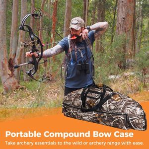 Étui à arc souple imperméable avec échantillon gratuit, bandoulière rembourrée, sac de transport pour arc de chasse, organisateur d'arcs et flèches, antivol - Product Image 2