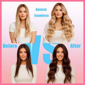 Extensions de cheveux russes à double trame, invisibles, sans couture, de qualité supérieure, avec cuticules intactes, injectées, 100 % cheveux humains, extensions adhésives - Product Image 5