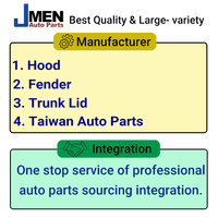 Jmen pour TOYOTA C-HR chro capot capot & moulage Scoop vent pick-up pièces de carrosserie automobile